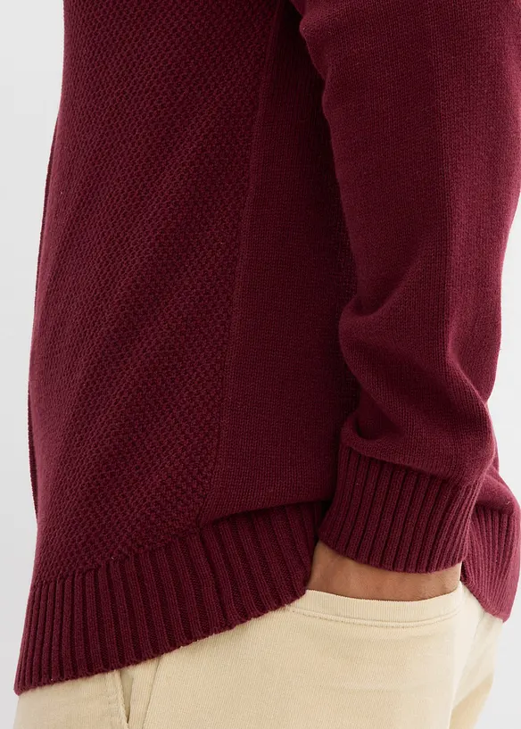 Rozep&iacute;nac&iacute; svetr z jemn&eacute; pleteniny z čist&eacute; bavlny, bonprix