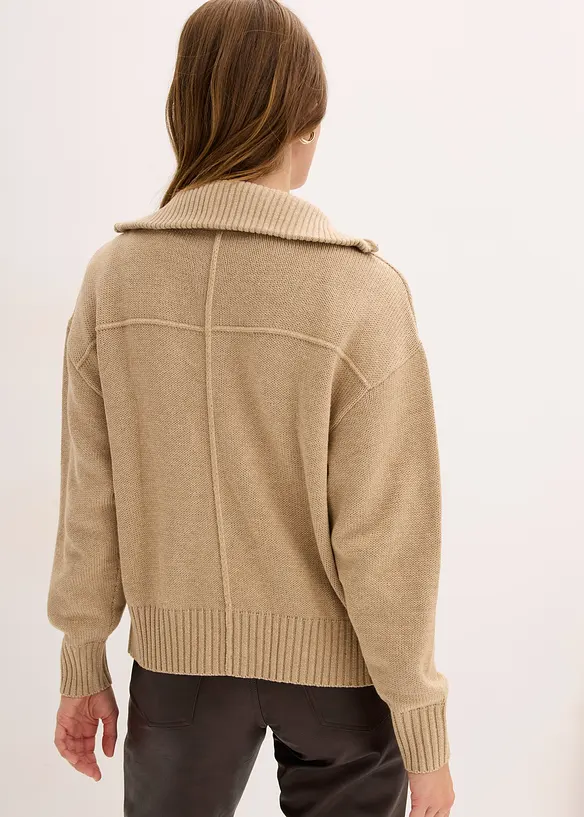 Oversize pletený kabátek, bonprix