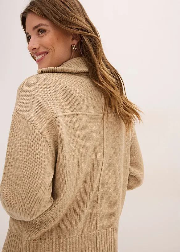 Oversize pletený kabátek, bonprix