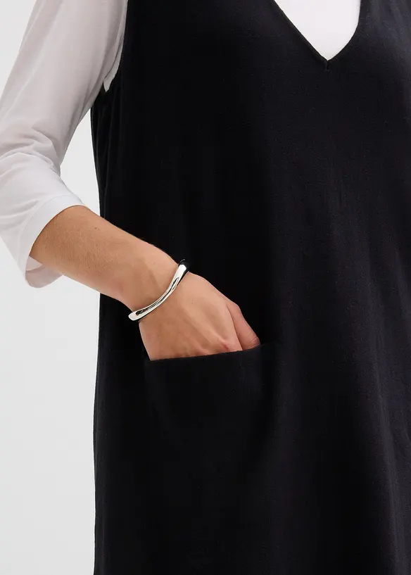 Pletené šaty z čisté bavlny, bonprix