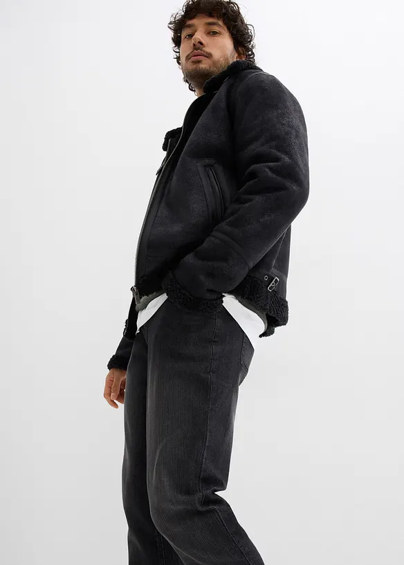 Lehké strečové džíny Slim Fit, Straight, bonprix