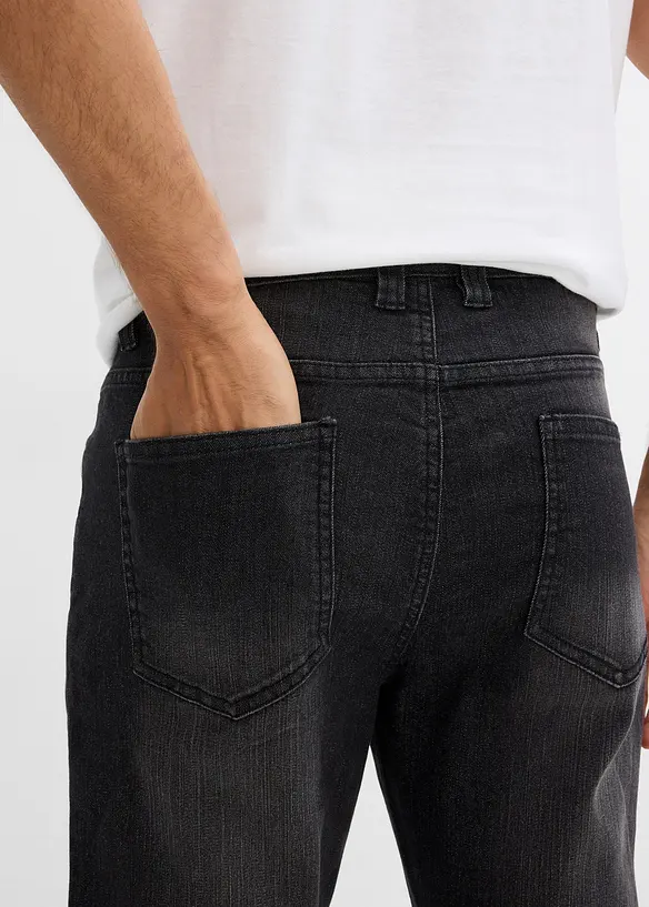 Lehké strečové džíny Slim Fit, Straight, bonprix
