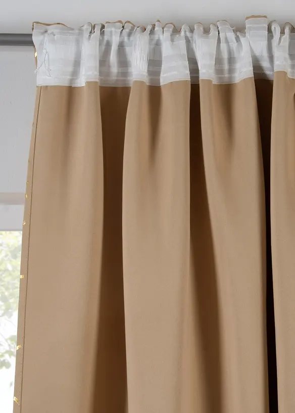 Zastiňující závěs s leskem, také v extra délce (1 ks v balení), bonprix