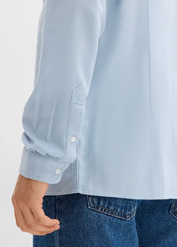 Business košile z flanelu z čisté bavlny, Slim Fit, bonprix