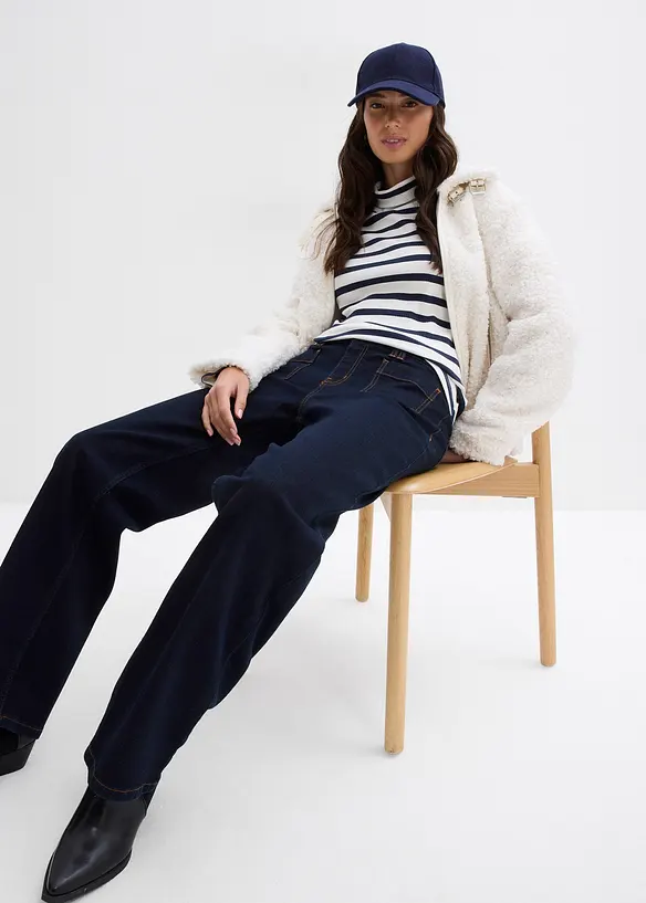 Džíny Straight, Mid Waist, bonprix