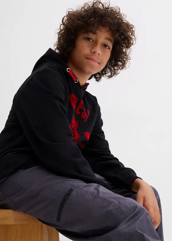 Termo cargo kalhoty Loose Fit, s žerzejovou podšívkou, bonprix