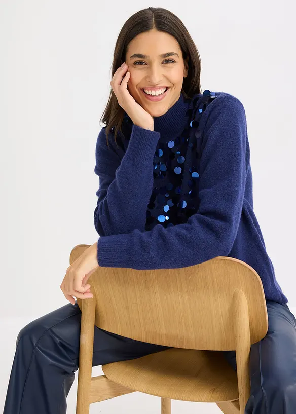 Svetr s flitry, bonprix