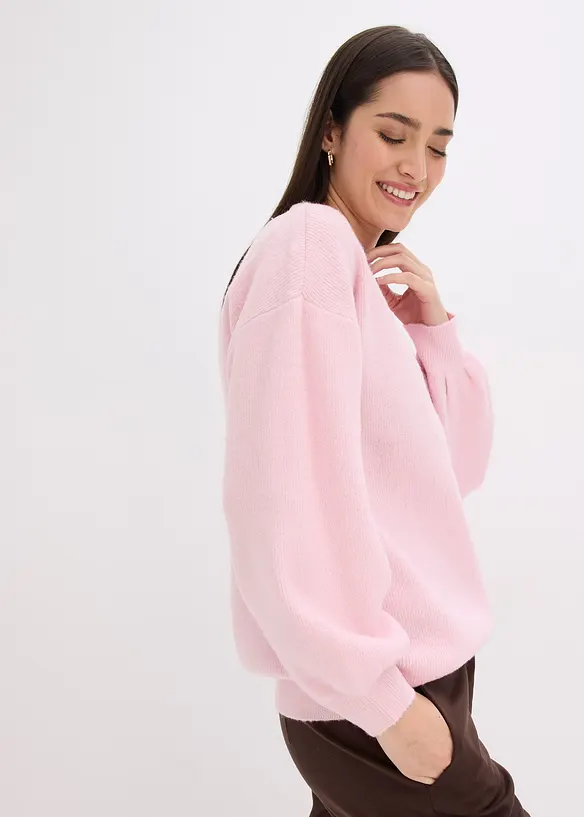 Svetr s balonovými rukávy, bonprix