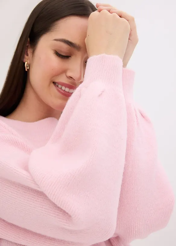 Svetr s balonovými rukávy, bonprix