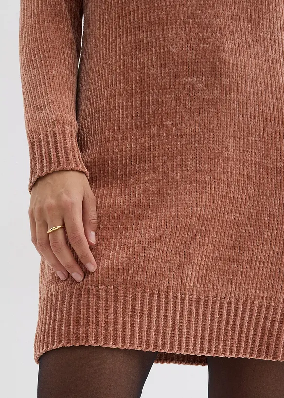 Oversized pletené šaty, bonprix