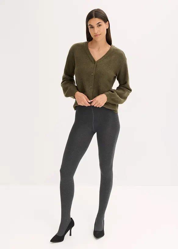 Flísové termo punčocháče 140den, bonprix