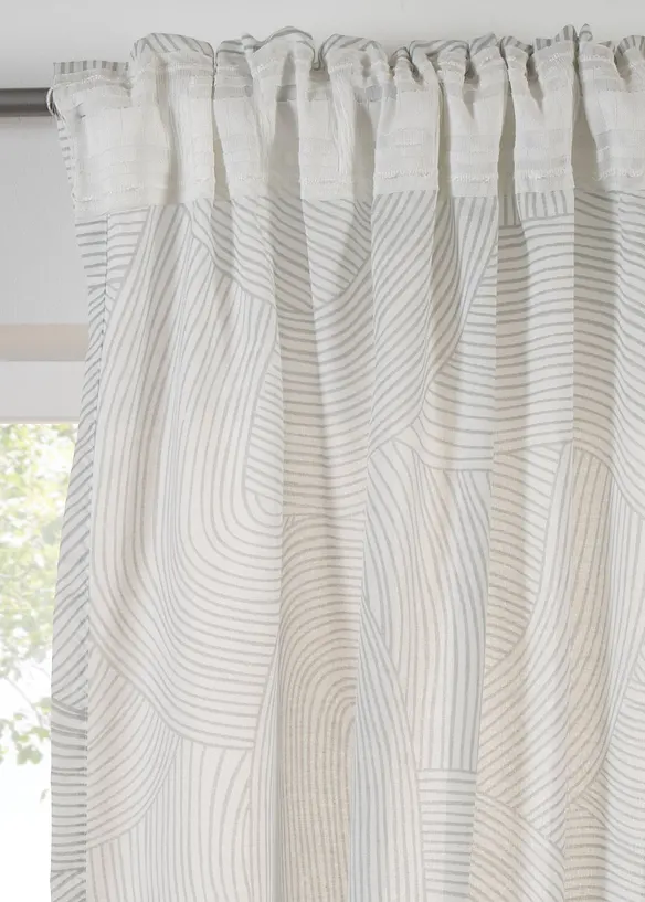 Záclona z udržitelného materiálu (1 ks v balení), bonprix