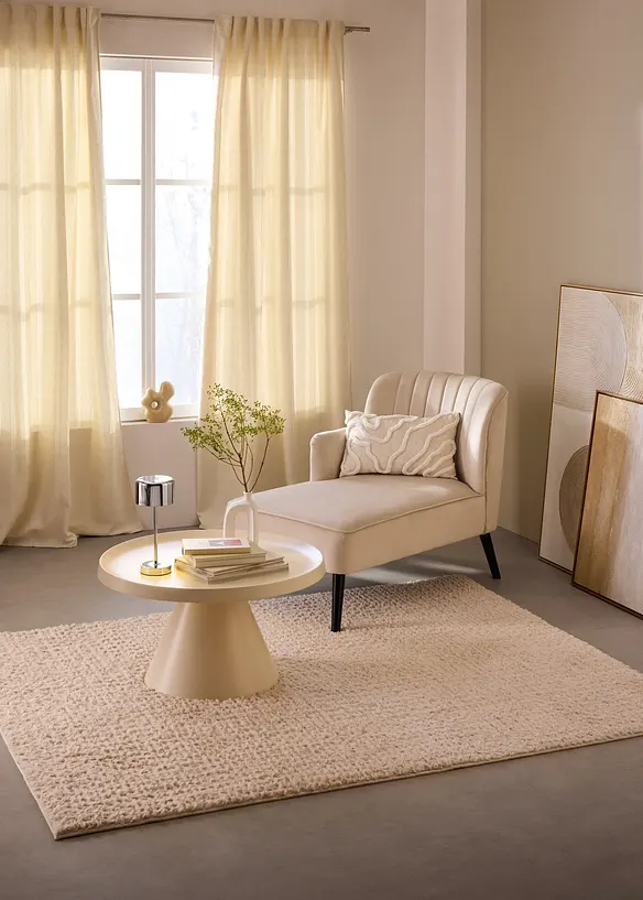 Neprůhledný závěs z měkké žinylky (1 ks v balení), bonprix