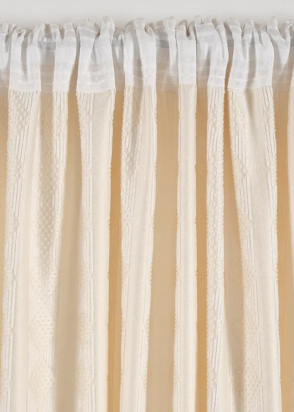 Neprůhledný závěs z měkké žinylky (1 ks v balení), bonprix