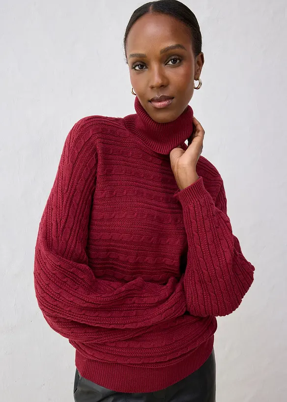 Oversize svetr z vlny Merino, bonprix