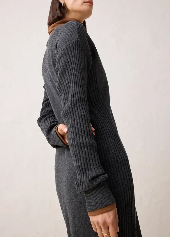 Pletené šaty z vlny Merino, bonprix