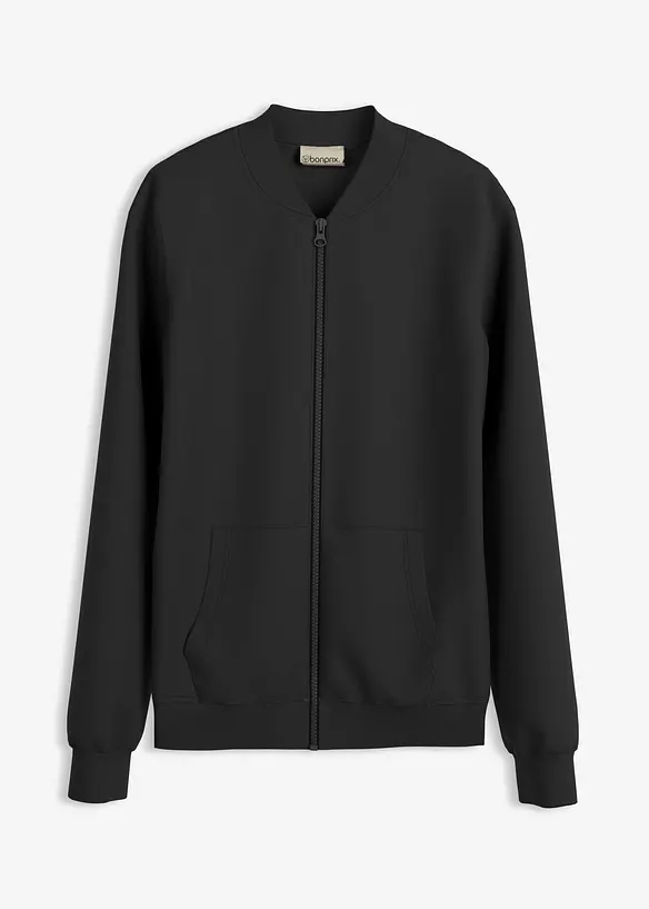 Mikina se zapínáním na zip, z materiálu scuba, bonprix
