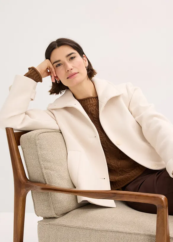 Kabátek s vlněným vzhledem, bonprix