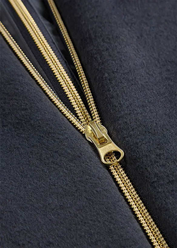 Vlněn&yacute; kab&aacute;t s pro&scaron;&iacute;vanou vnitřn&iacute; bundou (2d&iacute;ln&aacute; souprava), bonprix