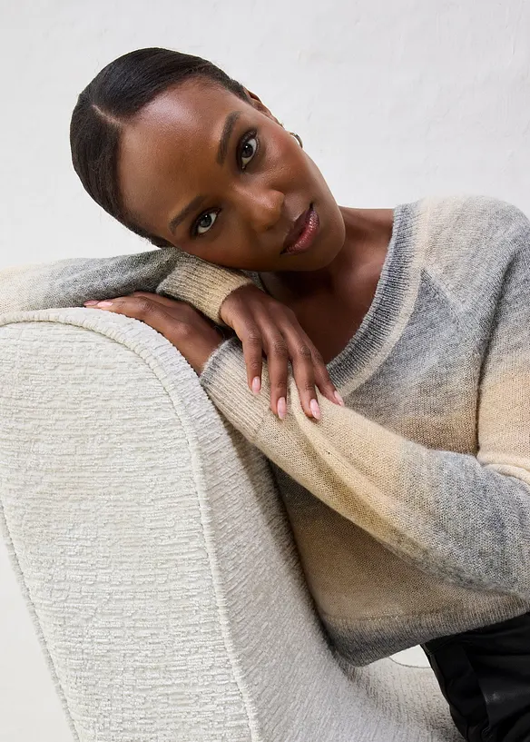 Svetr s vlnou a lurexem, bonprix