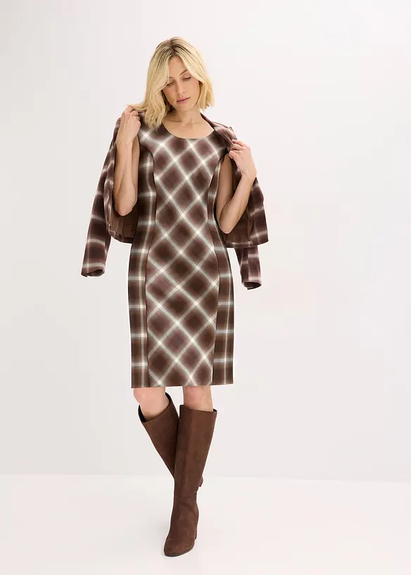 Kostkované šaty, bonprix
