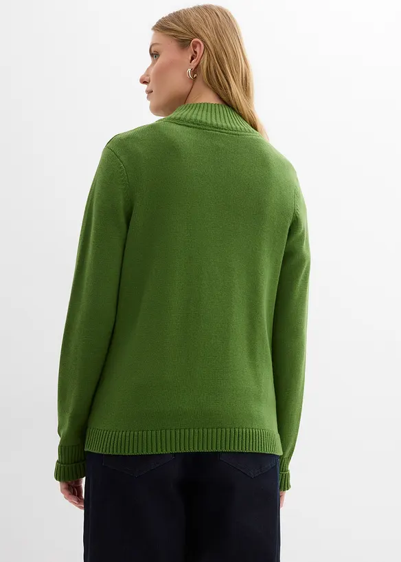 Pletený kabátek z čisté organické bavlny, bonprix