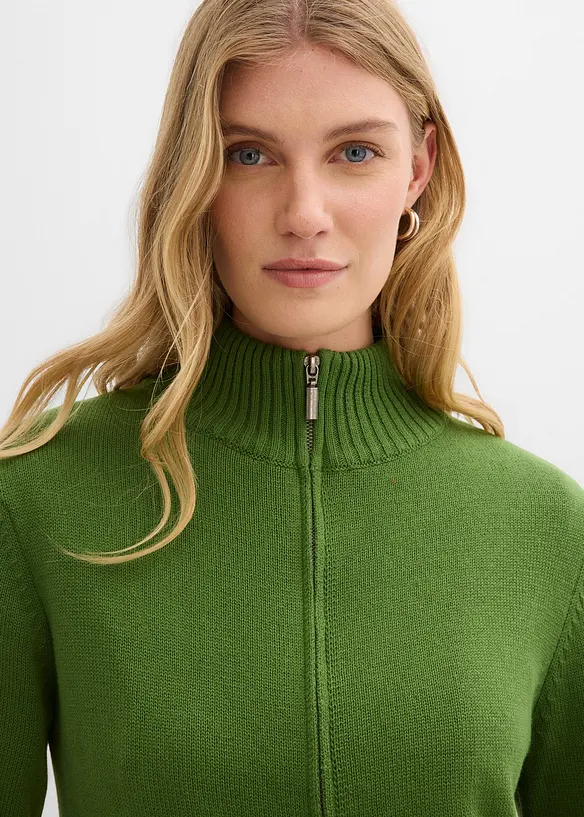 Pletený kabátek z čisté organické bavlny, bonprix