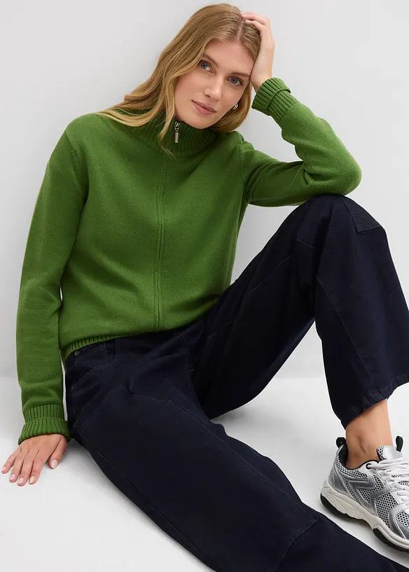 Pletený kabátek z čisté organické bavlny, bonprix