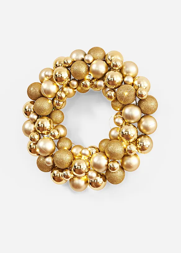 LED dekorativní věnec s ozdobami, bonprix
