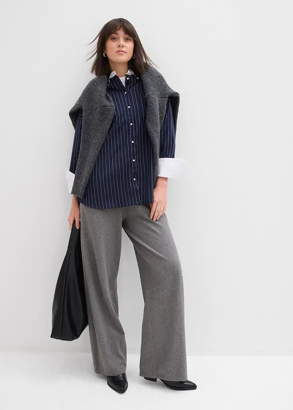 Pletené kalhoty z měkké směsi s kašmírem, bonprix