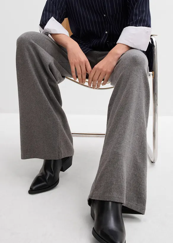 Pletené kalhoty z měkké směsi s kašmírem, bonprix