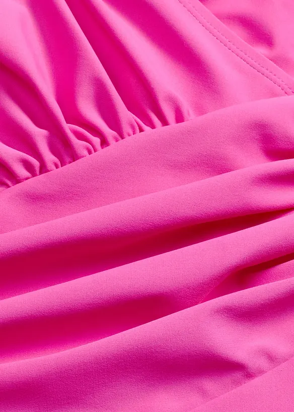 Stahovací jednodílné plavky, střední tvarující efekt, se zavinovacím vzhledem, bonprix