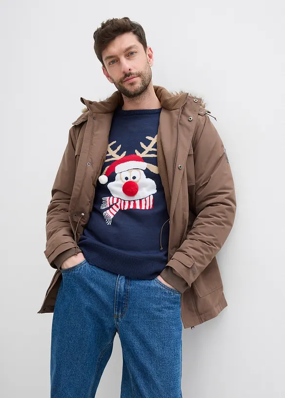 Vánoční jemně pletený svetr, bonprix