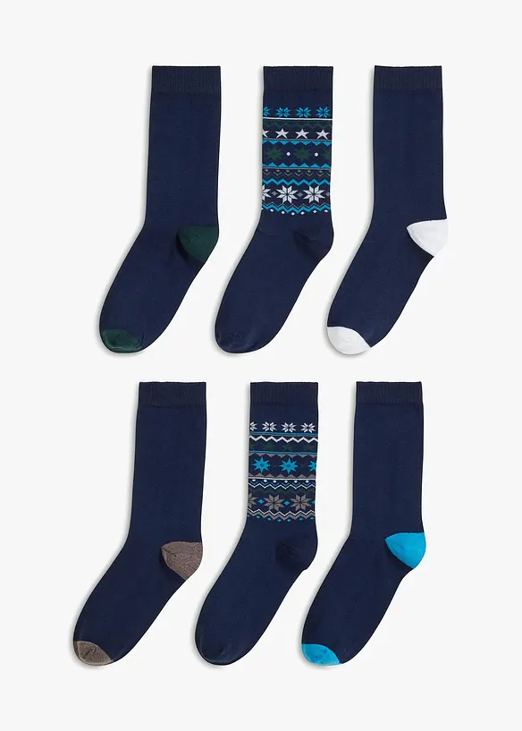 Ponožky s organickou bavlnou (6 párů v balení), bonprix