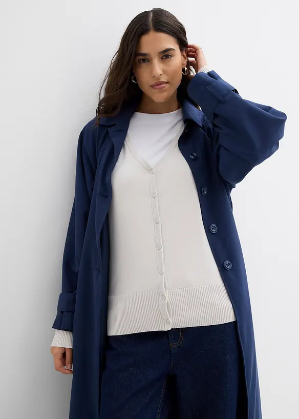 Kabátek z jemné pleteniny, s knoflíkovou lištou, bonprix