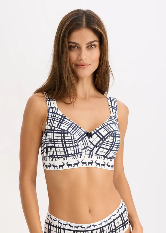 Podprsenka bez kostic, s bavlnou (2 ks v balení), bonprix