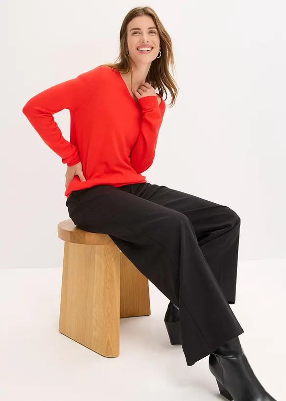 Svetr ze splývavé viskózové směsi, bonprix