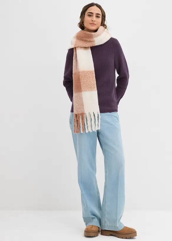 Svetr z jemné pleteniny z čisté organické bavlny, bonprix