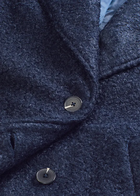 Krátký buklé kabát, oversize, bonprix