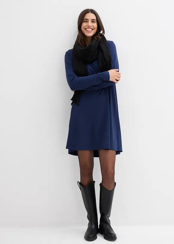 Šaty ze splývavé viskózové směsi, bonprix