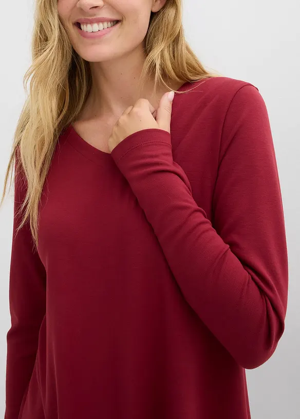 Šaty ze splývavé viskózové směsi, bonprix