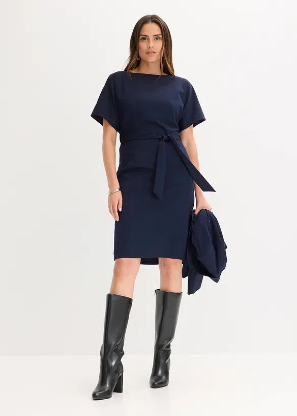 Pouzdrové šaty s křidélkovými rukávky, bonprix