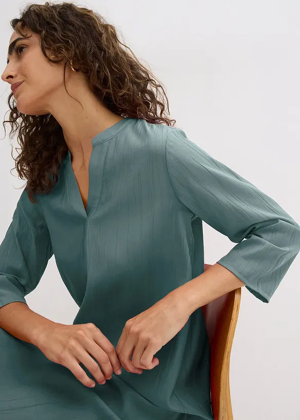 Tunikové šaty z viskózové směsi se strukturovaným efektem, bonprix