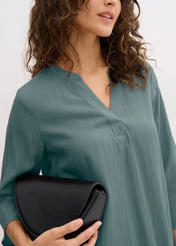 Tunikové šaty z viskózové směsi se strukturovaným efektem, bonprix