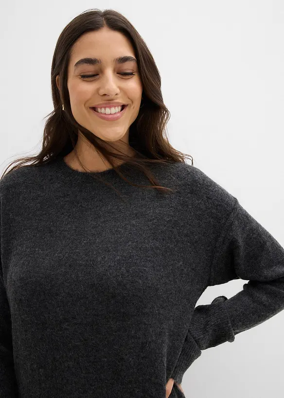 Pletené midi šaty, bonprix