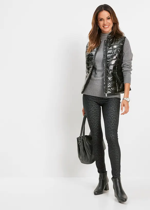 Jeggings s leopardím potiskem, bonprix