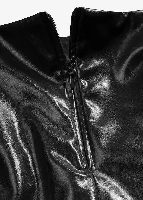 Krátká sukně z umělé kůže, bonprix