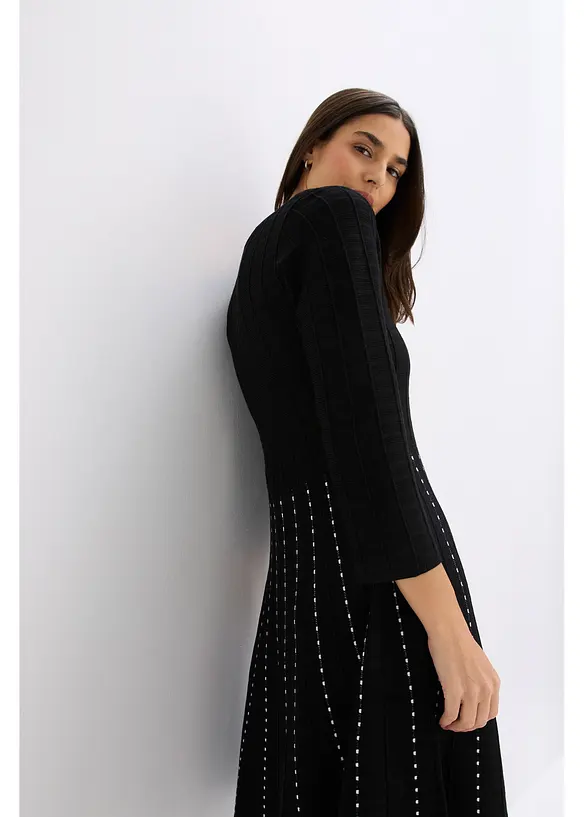 Pletené šaty z měkké viskózové směsi, bonprix