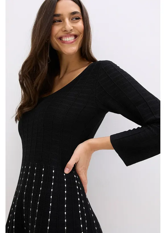 Pletené šaty z měkké viskózové směsi, bonprix