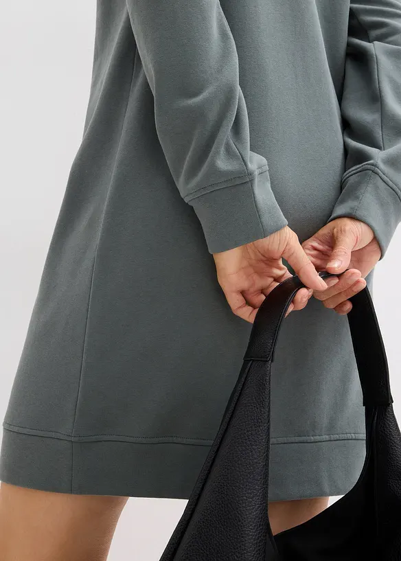 Mikinové šaty s kapucí, bonprix